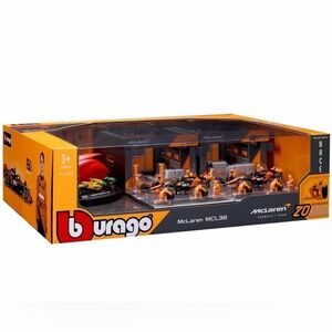 Bburago McLaren Formula Racing (3) 1:43 Scale Car Paddock Set